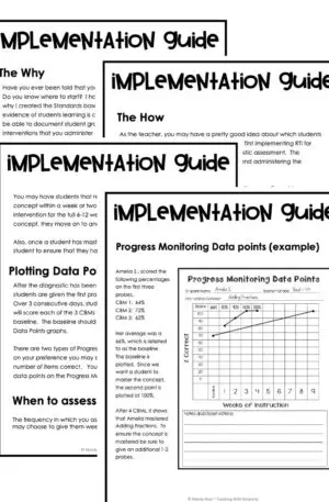 3rd, 4th, and 5th Grade Math RTI Implementation Guide