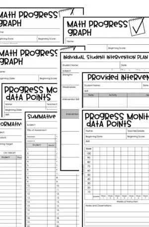 Math RTI Graphs and Forms