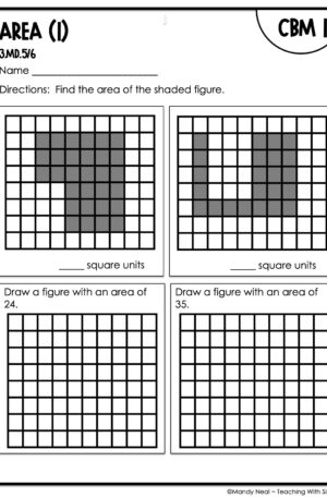 3rd Grade Area (1) Intervention Assessment 1