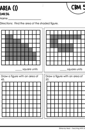 3rd Grade Area (1) Intervention Assessment 5
