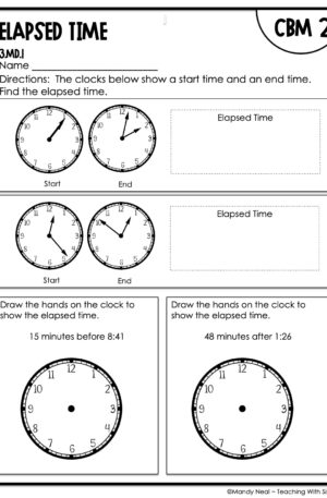 3rd Grade Elapsed Time Intervention Assessment 2