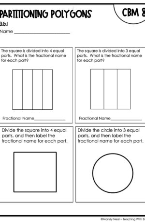 3rd Grade Partitioning Polygons Intervention Assessment 8