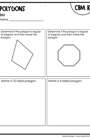 3rd Grade Polygons Intervention Assessment 10