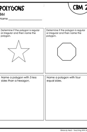 3rd Grade Polygons Intervention Assessment 2