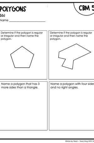 3rd Grade Polygons Intervention Assessment 5