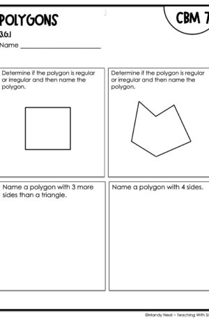3rd Grade Polygons Intervention Assessment 7