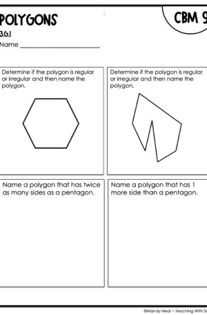 3rd Grade Polygons Intervention Assessment 9