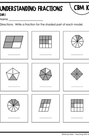 3rd Grade Understanding Fractions Intervention Assessment 10