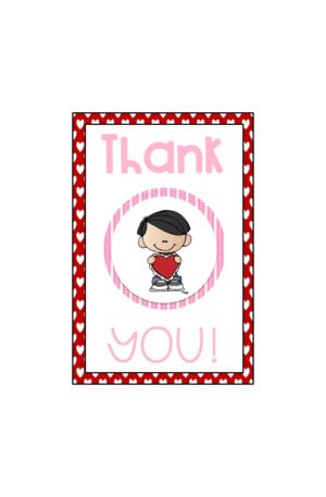 Valentine's Thank You Card Color 5